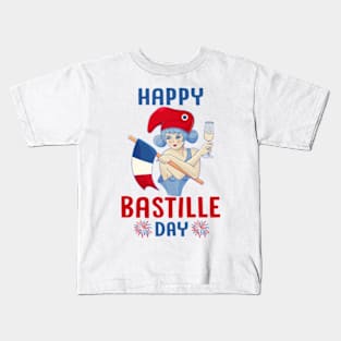 Marianne of France Bastille day French Kids T-Shirt